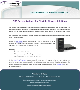 NAS Server Systems for Flexible Storage Solutions
