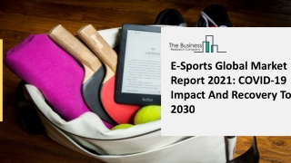 E-Sports Market Business Boosting Strategies, Growth Opportunities 2021-2025