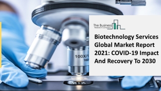 Biotechnology Services Market Business Insights, Trends, Outlook And Key Players 2025