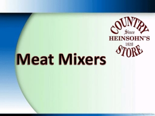 Shop Meat Mixers and a Variety of food Processing Products Online