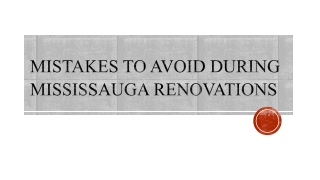 Mistakes to Avoid During Mississauga Renovations