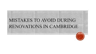 Mistakes To Avoid During Renovations In Cambridge