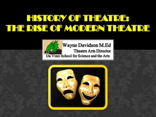 HISTORY OF THEATRE: The Rise of Modern Theatre