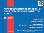 ABASTECIMIENTO DE MADERA: UN GRAN DESAF O PARA CHILE Y EL MUNDO