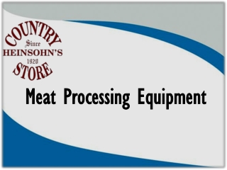Buy Reliable Meat Processing Equipment for Consistent Results