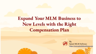 Take Your MLM Business to New Horizons with the Right Compensation Plan