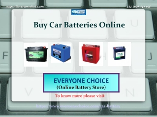 Buy The Best Car Batteries Online