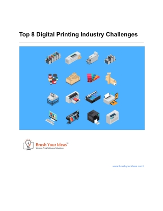 Top 8 Digital Printing Industry Challenges