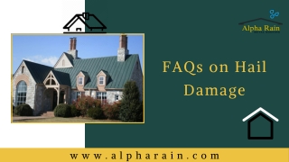 Facts About Hail Damage By Experts | Alpha Rain