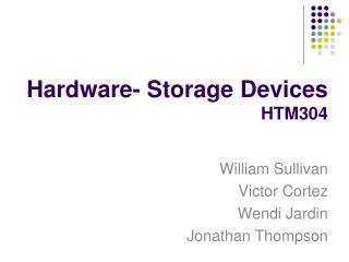 Hardware- Storage Devices HTM304