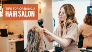 Tips for opening a hair salon