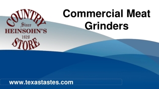 Commercial Meat Grinders at Meat Processing Equipment | Texas Tastes