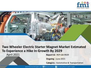 Two Wheeler Electric Starter Magnet Market Estimated To Experience a Hike In Growth By 2029