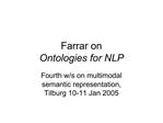 Farrar on Ontologies for NLP