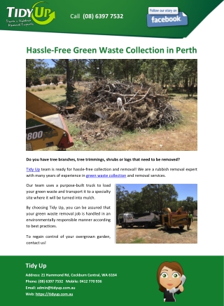 Hassle-Free Green Waste Collection in Perth