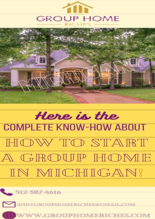 Here is the Complete Know-how About How to Start a Group Home in Michigan!