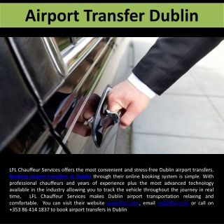 Airport Transfer Dublin