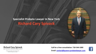 Specialist Probate Lawyer In New York Richard Cary Spivack