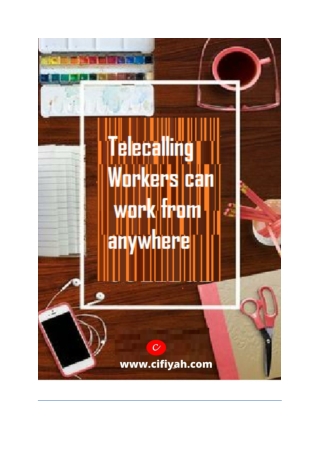 telecalling work from home job