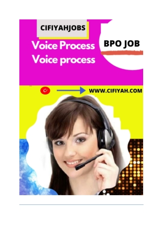 HOW DO I GET A JOB IN VOICE PROCESS JOB