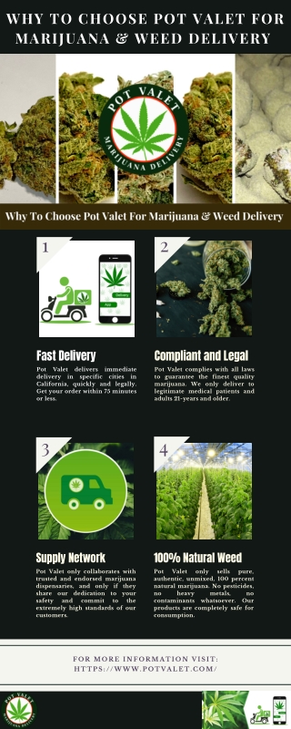 Why To Choose Pot Valet For Marijuana & Weed Delivery
