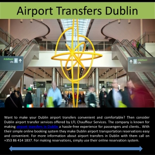 Airport Transfers in Dublin