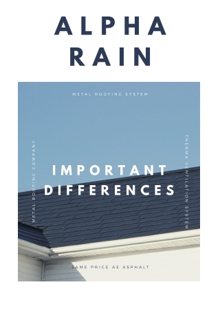 Know About The Best Metal Roofing Contractors Northern VA  Alpha Rain