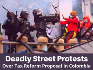 Deadly street protests over tax reform proposal in Colombia