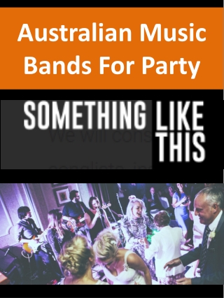 Australian Music Bands For Party