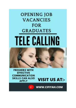 telecalling job vacancy for fresher