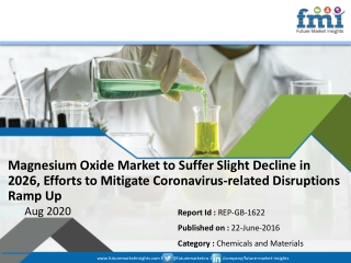 Magnesium Oxide Market to Expand with Significant CAGR During 2016-2026