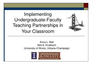 Implementing Undergraduate-Faculty Teaching Partnerships in Your Classroom