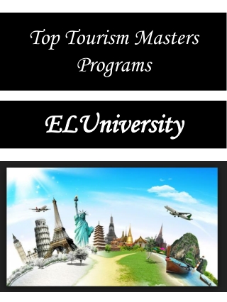 Top Tourism Masters Programs