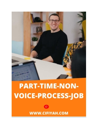 PART TIME NON VOICE PROCESS JOB IN HYDRABAD