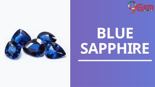 procedure of wear Blue sapphire