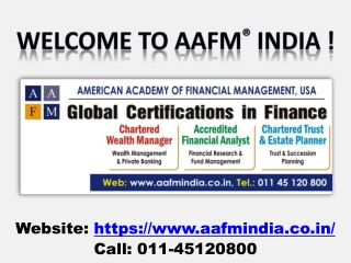 Wealth Management Course, Certification, AAFM Reviews, Real Estate Short Course