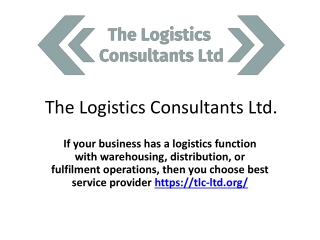 tlc-ltd.org - Logistics consultancy, Transport consultancy, Warehouse consultancy in Chesire