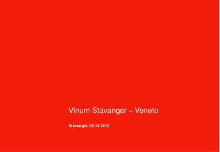Vinum Stavanger – Veneto