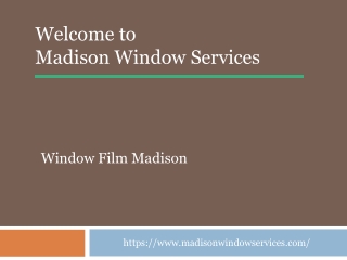 Madison Window Film - Madison Commercial Window Tinting