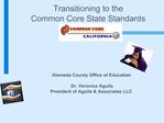 Transitioning to the Common Core State Standards