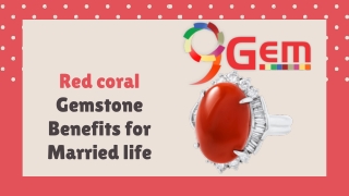 Red Coral Gemstone Benefits for Married life