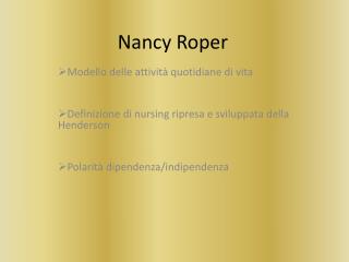 Nancy Roper