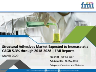 Structural Adhesives Market to Grow at a Steady CAGR of 5.3% by 2028