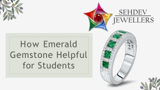 How Emerlad Gemstone Helpul for Students