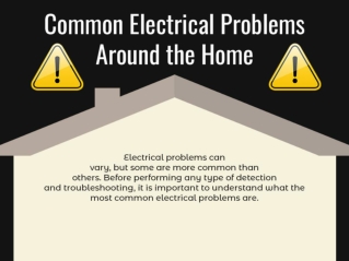 Common Electrical Problems Around the Home