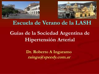 Dr. Roberto A Ingaramo rainga@speedy.com.ar