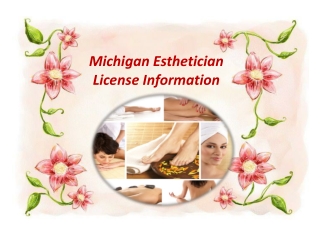 Michigan Esthetician License Information