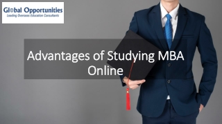 Advantages of Studying MBA Online