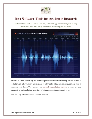 Best Software Tools for Academic Research