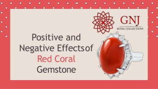Postive and Negative Effects of Red Coral Gemstone